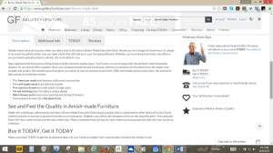 Final posted description of the desk.