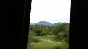 Blurry pic of the glorious countryside during the bus ride to Guadalajara.